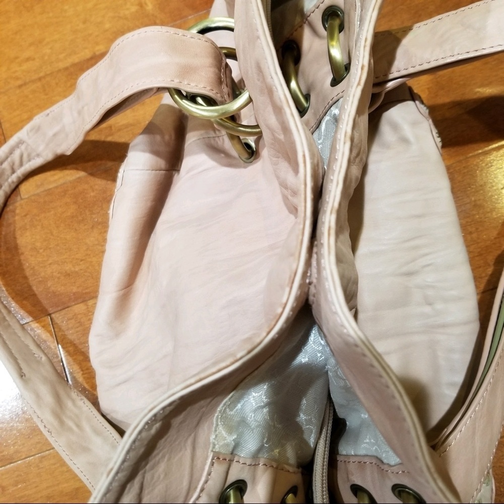 Sabrina Scala Satchel Leather Handbag - Picture 8 of 13